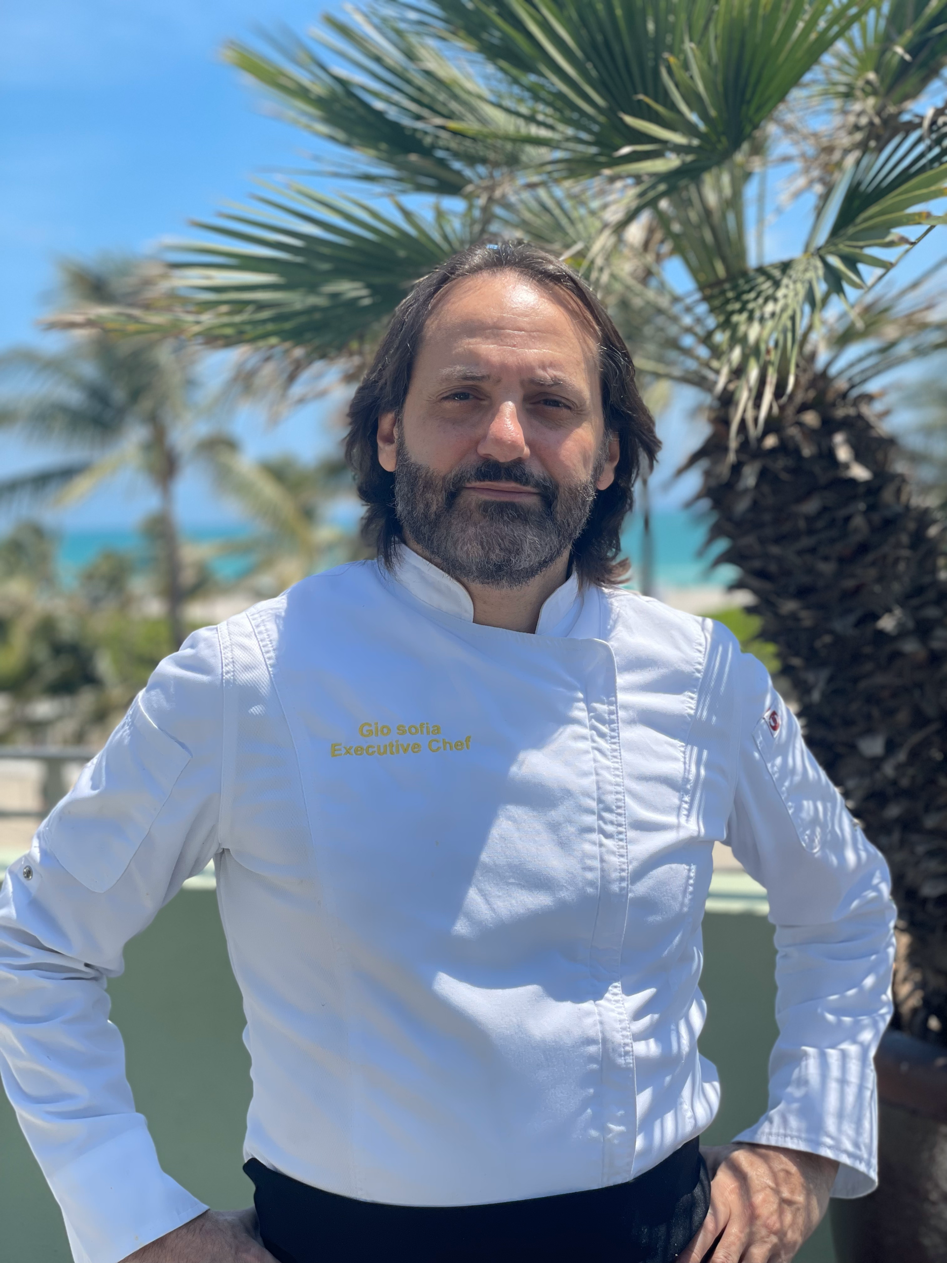 Chef Gio at Italian restaurant on Ocean Drive Miami Beach